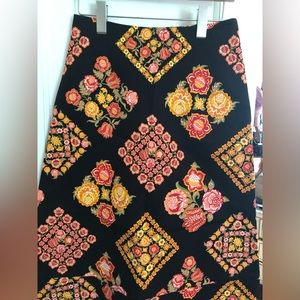 NWT La DoubleJ A line Midi skirt in Black Nero size S
